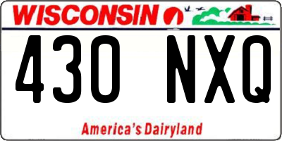 WI license plate 430NXQ