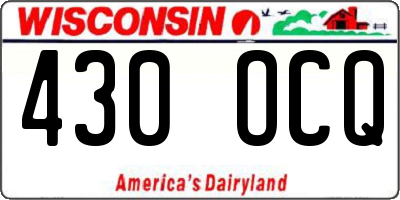 WI license plate 430OCQ