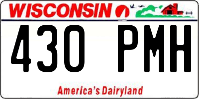 WI license plate 430PMH