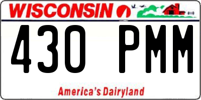 WI license plate 430PMM