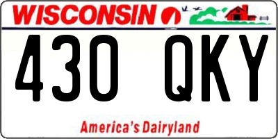 WI license plate 430QKY