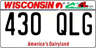 WI license plate 430QLG