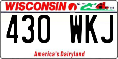 WI license plate 430WKJ