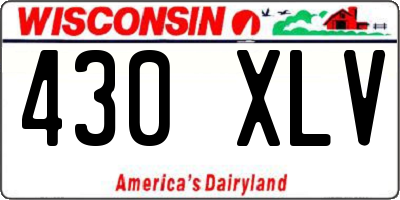 WI license plate 430XLV