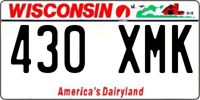 WI license plate 430XMK