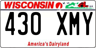 WI license plate 430XMY