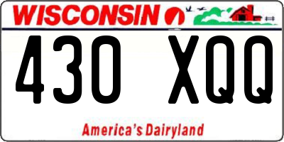 WI license plate 430XQQ