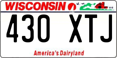 WI license plate 430XTJ
