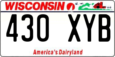 WI license plate 430XYB