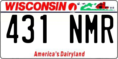 WI license plate 431NMR