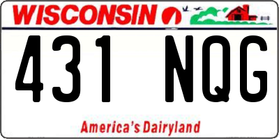 WI license plate 431NQG