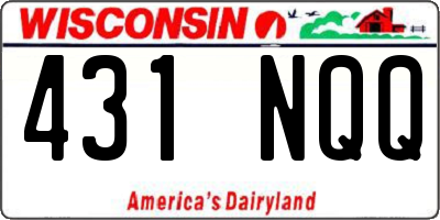 WI license plate 431NQQ