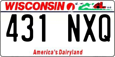 WI license plate 431NXQ