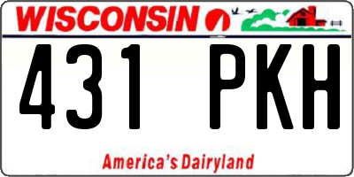 WI license plate 431PKH