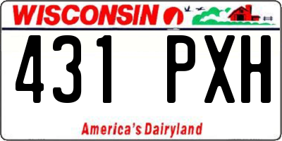 WI license plate 431PXH