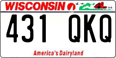 WI license plate 431QKQ