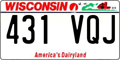 WI license plate 431VQJ