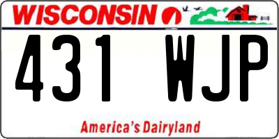 WI license plate 431WJP