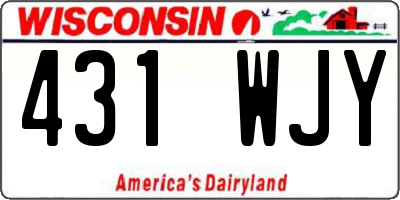 WI license plate 431WJY