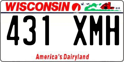 WI license plate 431XMH