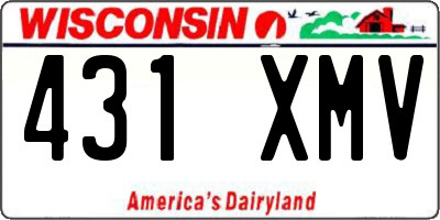 WI license plate 431XMV