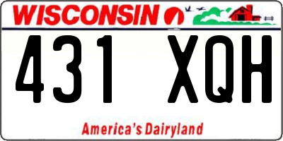 WI license plate 431XQH