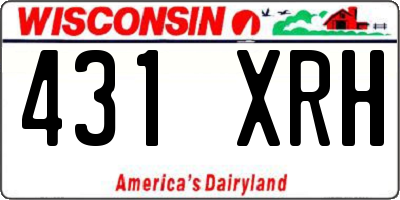 WI license plate 431XRH