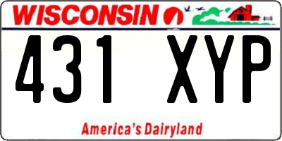 WI license plate 431XYP