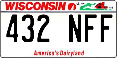 WI license plate 432NFF