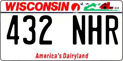 WI license plate 432NHR
