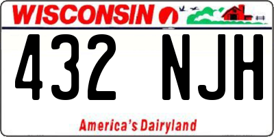 WI license plate 432NJH