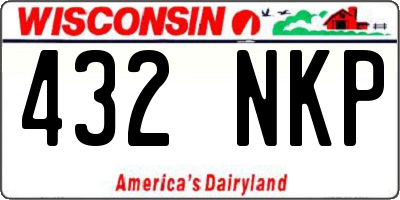 WI license plate 432NKP