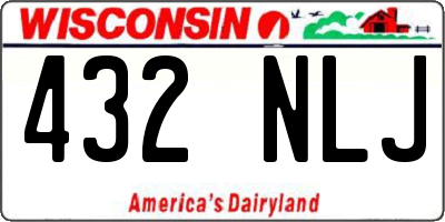 WI license plate 432NLJ