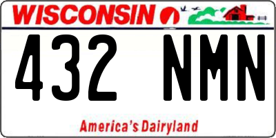 WI license plate 432NMN