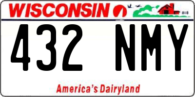 WI license plate 432NMY