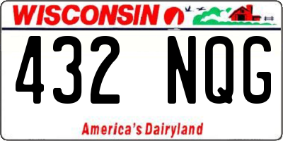 WI license plate 432NQG
