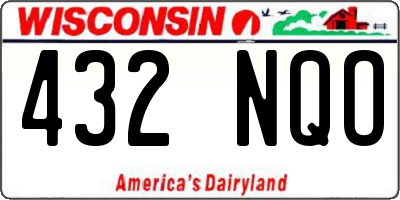 WI license plate 432NQO