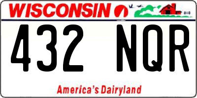 WI license plate 432NQR