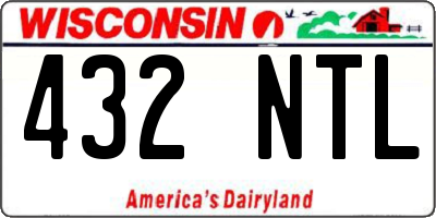 WI license plate 432NTL