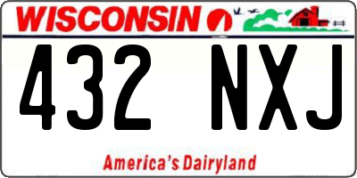 WI license plate 432NXJ