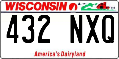WI license plate 432NXQ