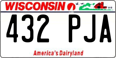 WI license plate 432PJA