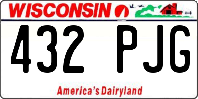 WI license plate 432PJG