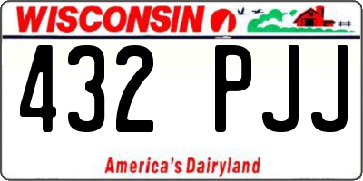 WI license plate 432PJJ
