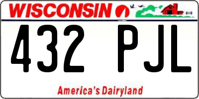 WI license plate 432PJL