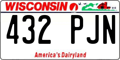 WI license plate 432PJN