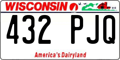WI license plate 432PJQ
