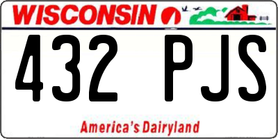 WI license plate 432PJS
