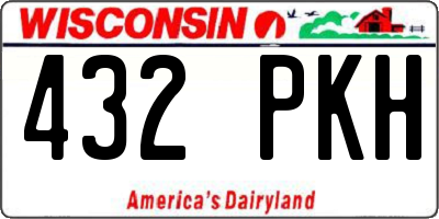 WI license plate 432PKH