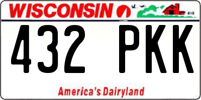 WI license plate 432PKK